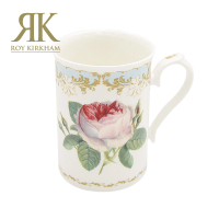 【英國ROY KIRKHAM】Vintage Roses古典玫瑰系列 320ml古典骨瓷直筒杯(英國製造進口)