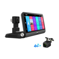 Hot Sale 8 Inch 4G Car DVR Camera GPS Navigation FHD 1080P Android Dash Cam ADAS Car Video Recorder Dual Lens Dashboard camera