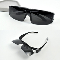 偏光太陽眼鏡 MIT可掀式全黑墨鏡【NYG15】