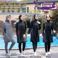 Baju Renang Muslimah Rocella Swimwear Elnara Setelan Baju Renang set Hijab