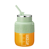 大容量800ML 10葉刀頭 便攜式榨汁杯 吸管噸噸杯 大容量果汁杯 多功能果汁機(隨行杯 榨汁機 噸噸桶)