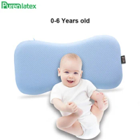 Purenlatex 0-3-6 Years Old Children Slow Rebound Memory Foam Pillow Core Plus Long Pillow Baby Orthopedic Neck Pillow
