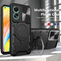 Sarung Telefon Perisai Kalis Kejutan, Untuk Belia OPPO A58 A78, Pemegang Sarung, Perlindungan Kamera