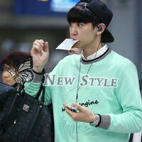 韓流時尚 熱銷潮T EXO 燦烈 SJ 厲旭 同款3D字母薄荷綠長袖T恤