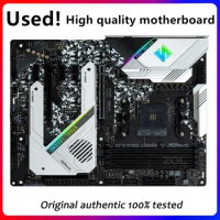 For ASRock X570 Steel Legend Motherboard Socket AM4 DDR4 For AMD X570 Original Desktop Used Mainboar