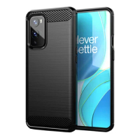 Shock Absorption Cover Soft TPU Anti Scratch Carbon Fiber Design Back Case For Oneplus 9 / Oneplus 9 Pro