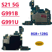 Good Unlocked Motherboard For Samsung Galaxy S21 5G G991U G991B G991B/DS G991N 8GB RAM 128GB Logic Board Fully Tested