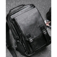 2023 New Fashion Brand Fashion Men's Leather Backpack Business Leisure Travel Backpack