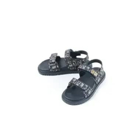 Sandal CHRISTIAN DIOR DIORACT OBLIQUE NAVY STRAP SANDAL 100% ORIGINAL 37