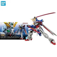 Bandai Genuine Gundam Model Kit Anime RG 1/144 GF13-017NJⅡ God Gundam Action Figure Assemble Collection Toys for Children