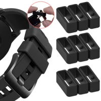Smartwatch Belt Soft Silicone Fixed Loop For Garmin Fenix 7 6 5 935 945x Accessories Adjustable Fastener Ring Replacement Buckle