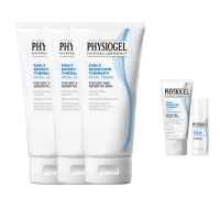 【PHYSIOGEL潔美淨 官方直營】層脂質保濕修護乳霜舒敏組75ml_3入(加強保濕/皮膚科醫師推薦)