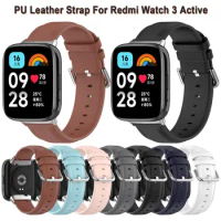 Leather Watch Strap For Redmi Watch 3 Active Bracelet Watchbands For Redmi Watch 3 Active Replacement Wristbands Accessories