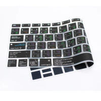 VIM/VI Hotkey Shortcuts Keyboard Cover for MacBook Air 13.6”M2 2022 A2681 MacBook Pro 14 A2442 M1 Max/Pro MacBook Air 13" 2018