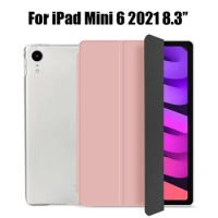 For iPad Mini 6 2021 A2568 8.3 inch Case Auto Sleep Awake Stand Tablet Cover for Apple iPad Mini 6th Generation 8.3'' Hard Cover