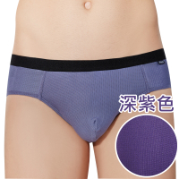 SOLIS 鋅能量系列M-XXL素面貼身三角男褲(深紫色)