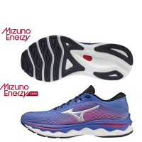 【MIZUNO 美津濃】慢跑鞋 女鞋 運動鞋 緩震 U4icX中底 WAVE SKY 5 藍紫 J1GD210298