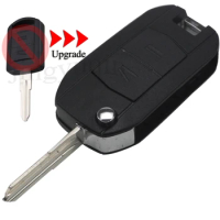 jingyuqin Upgrade Key Shell For Vauxhall Opel 2Buttons Remote Car Key Case Cover With HU43/HU100/Right/Left Uncut Key Blade
