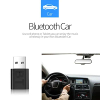 USB Bluetooth 5.0 Receiver Wireless Bluetooth Adapter 3.5mm AUX Jack for PC Car Music AUX Stereo Audio Adapter for TV Headphone