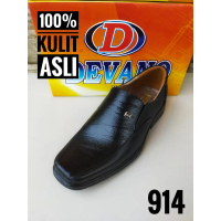 Sepatu DEVANO 914 kantor Pantofel kickers kulit asli pria dinas kerja murah terbaru Kantoran