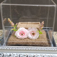 KOTAK CINCIN RUSTIC BISA BUAT CINCIN ATAUPUN BISA UNTUK LOGAM MULIA (LM) Acrylic Putih