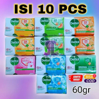 Promo 10 Pcs Sabun Dettol 60gr | Sabun Mandi Batang Grosir Soap