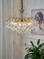 慕名法式客廳水晶吊燈主臥室網紅創意后現代簡約美式復古輕奢燈具