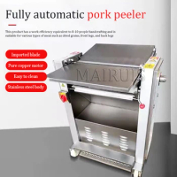 Full Automatic Conveyor Belt Pork Skin Peeler Machine Pork Skin Peeling Removing Romover
