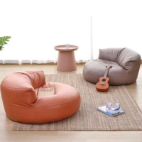 Japanese Sofa Bed Set Bean Bag Sofa Set Cover No Filler Single Lazy Sofa Chair Recliner Footrest Stool