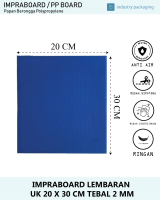 Impraboard Lembaran Kotak Tebal 2 mm ukuran 20 cm x 30 cm // PP Board ART Board
