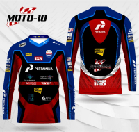 Jersey Moto GP Indonesia Pertamina Lengan Panjang | Bebas Custom Nama dan Logo