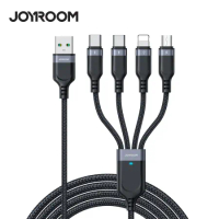 【JOYROOM】四合一 USB/Type-C/Lightning/Micro 1.2M充電線(S-1T4018A18)