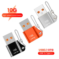 Olaf 10A USB 3.0 Type-C Data Adapter Type C OTG USB Male To USB C Female Converter For Macbook Xiaomi Samsung Fast OTG Connector