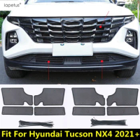 Car Middle Insect Screening Mesh Front Grill Insert Net Dust Protection For Hyundai Tucson NX4 2021-2023 Accessories Exterior