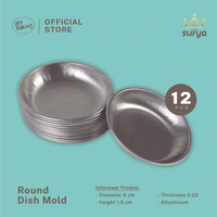 SURYA Cetakan Pie Susu | Loyang Pie Susu Bali | Cetakan Portuguese Pie Alluminium (12pcs)