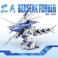 ZA Blue Zoids Liger Berserk Fuhrer Bf-02 Mugen Liger Assembly Assembling Model Collection Toy Christmas Gifts