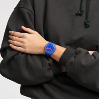 Swatch New Gent 原創系列手錶 COBALT DISCO 鈷藍心機 (41mm) 男錶 女錶