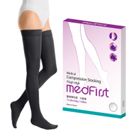 Medfirst 醫療彈性襪 140D 大腿襪 黑色、膚色 S號/M號/L號/XL號 (單件)【杏一】