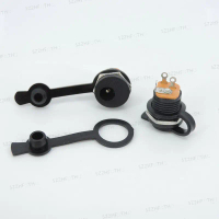 5pairs DC-022 5.5x2.1mm 5.5x2.5mm DC Power Female mount panel Connector Socket Dustproof Cap cover J