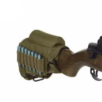 Tactical Shot Gun Shell Cheek Rest Bag Ammo Pouch Holder Hunting Shot Gun Cartridge Belt Airsoft Military Gun Accessories