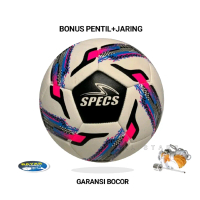 Bola Futsal Specs Size 4 Moisten Needle Bahan Empuk Free Pentil Jaring