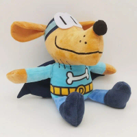 ตุ๊กตาขนฟูซีรีส์ Dog Man การผจญภัย ตุ๊กตากาแล็กซี่แบบการ์ตูนสำหรับเด็ก น่ารัก ขายดี