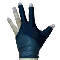 sarung tangan billyard variasi kulit dan lycra