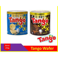TANGO Wafer Kaleng Vanilla Coklat Coconut Cheese 240 Gr