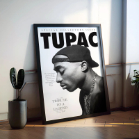 Poster Tupac Shakur Trang Trí Phòng, Áp Phích Dán Tường Tupac Old School Hip Hop Decor Phòng Ngủ, Tr