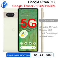 Original Google Pixel7 5G Pixel 7 6.3" 8GB RAM 128GB ROM NFC Octa Core Google Tensor G2 Original Unlocked Android