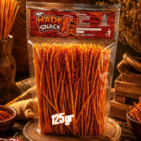 Hade Snack 125gr Mie Lidi Rasa Pedas Gurih Cemilan Renyah 100% Indonesia Makanan Renyah Nampol Auten