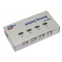 คลังสินค้า ขายร้อน ตัวสลับเครื่องพิมพ์ Printer Switch USB 2.0 Hub Auto Sharing Switch 2 Ports 4Port