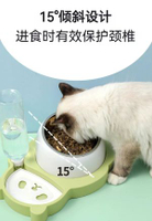 (簡約)熊貓造型多功能寵物餵食碗自動蓄水可分拆陶瓷碗慢食碗套裝