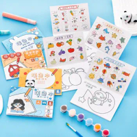 Vegetables Kindergarten Early Education Book Graffiti Doodle Book Drawing Painting Book Coloring Books Art Stationery Supplies